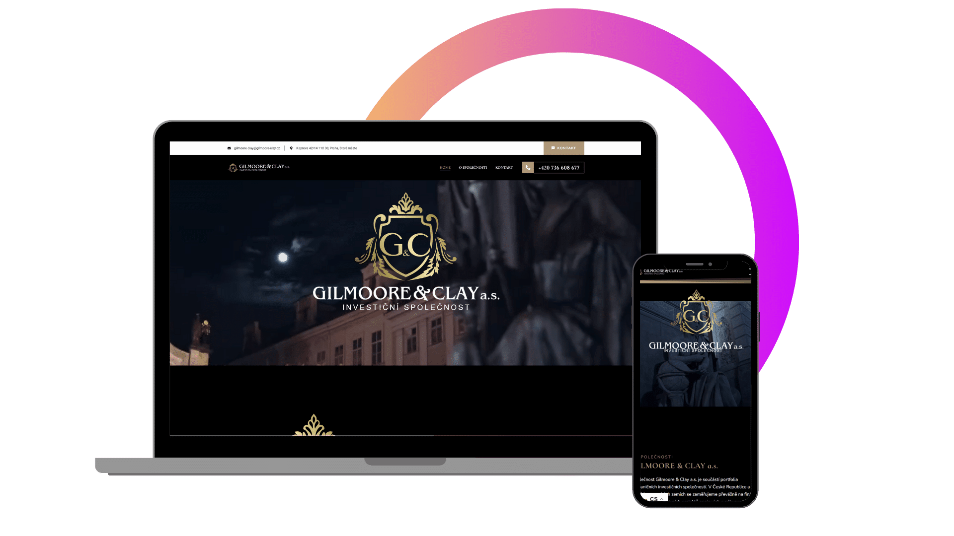 Tvorba webu Kladno 246 GILMOORE & CLAY a.s.
